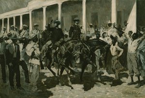 Gomezin paluu Havannassa, 1899 tekijältä Frederic Remington