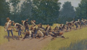 Sirpaleiden huuto San Juan Hillissä, 1898 tekijältä Frederic Remington