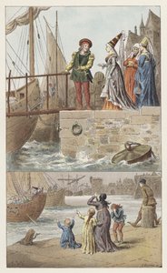 Nantesiin, Nantesiin on saapunut (väri litho) tekijältä Frederic Theodore (after) Lix