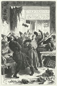 Juhlan viettäminen Mongolien Kiinassa (kaiverrus) tekijältä Frederic Theodore (after) Lix