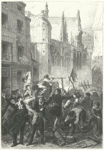 Kesäkuun päivän kapina, vuoden 1848 vallankumous, Pariisi (kaiverrus)