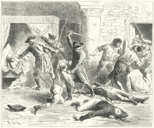 Ranskalaisten verilöyly Veronassa tekijältä Frederic Theodore (after) Lix