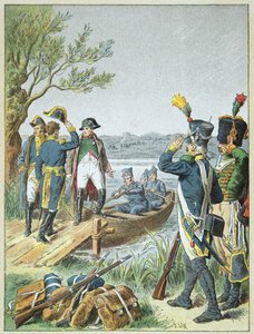 Napoleon Bonaparte ja Massena de Lobaulla Esslingin taistelun jälkeen, 22. toukokuuta tekijältä Frederic Theodore Lix