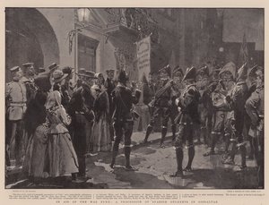 Aid of the War Fund, espanjalaisten opiskelijoiden kulkue Gibraltarilla