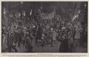 Ladysmith-päivä Pall Mallissa (litho) tekijältä Frederic de Haenen