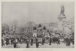 Presidentti Fauren hautajaiset, Place de la Republiquen ohi kulkeva kulkue tekijältä Frederic de Haenen