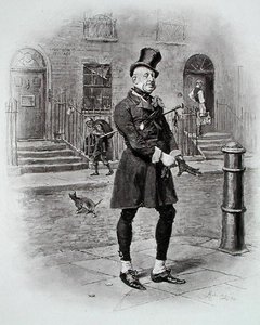 Herra Micawber Charles Dickensin 1849-50 kirjoittamasta David Copperfieldistä tekijältä Frederick (after) Barnard