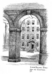 Lamb Building, temppeli, luostarista, Lontoo, 1912 tekijältä Frederick Adcock