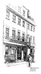 Sheridansin talo, Savile Row, Lontoo, 1912.