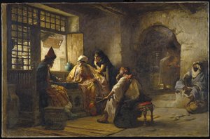 Huonekalut ja erilaiset esineet 1100- ja 1300-luvuilta tekijältä Frederick Arthur Bridgman