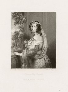 Flora MacDonald, n.1850 (vedos). tekijältä Frederick Bacon
