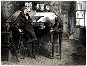 David Copperfield ja Uriah Heep, 1912. tekijältä Frederick Barnard