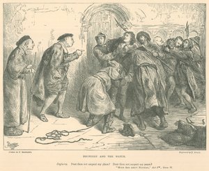Kuvitus elokuvaan Paljon puhetta tyhjästä tekijältä Frederick Barnard
