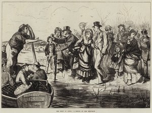 Huhtikuun ensimmäinen, luonnos venekilpailussa tekijältä Frederick Barnard