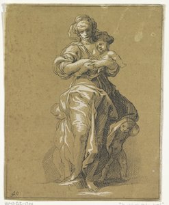 Caritas kolmen lapsen kanssa tekijältä Frederick Bloemaert