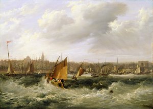 Liverpool, Lancashire Mersey-joelta ja New Brighton, 1838 (katso pari numerosta 257066)