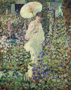 Aurinko ja tuuli (öljy kankaalle) tekijältä Frederick Carl Frieseke