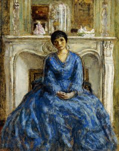Sininen mekko tekijältä Frederick Carl Frieseke