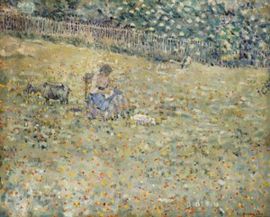 Nainen ja vuohi tekijältä Frederick Carl Frieseke