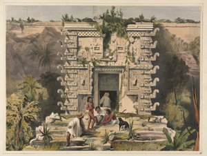 Suuren Theocallisin portti, Uxmal tekijältä Frederick Catherwood