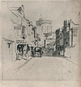"Peascod Street, Windsor", vuodelta 1918 tekijältä Frederick Charles Richards