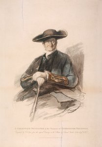 "Greenwich Pensioner Commodore Trunionin hahmossa", Greenwich Hospital, Lontoo, 1826