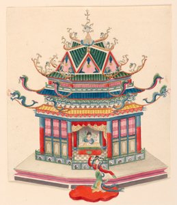 Suunnittelu kiinalaiseen paviljonkiin