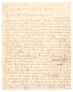 John Brownin ja Frederick Douglassin kirje Brownin vaimolle ja lapsille, 30. tammikuuta 1858. tekijältä Frederick Douglass