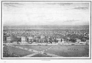 Chowringhee, Kalkutta, Intia, 1840-luku.