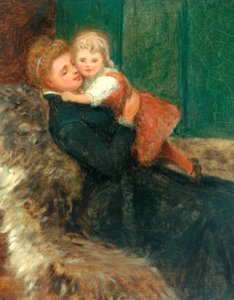 Äitillinen kiintymys (öljy kankaalle) tekijältä Frederick Goodall