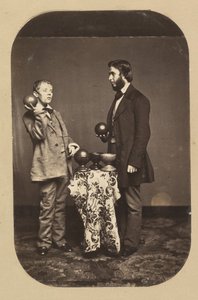 Tohtori Joseph Parrish ja idiootti, n. 1858.