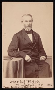 Ashbel Welchin muotokuva 1809-1882, toukokuu 1874. tekijältä Frederick Gutekunst