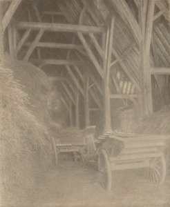 Great Cokkeswell Barn (lähellä Kelmscottia): Interior tekijältä Frederick H. Evans