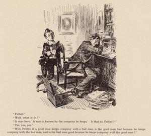 Miehen tuntee seurasta, jota hän pitää (litho) tekijältä Frederick Henry Townsend