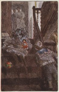 Rudyard Kiplingin kuvitus Heille (väri litho) tekijältä Frederick Henry Townsend