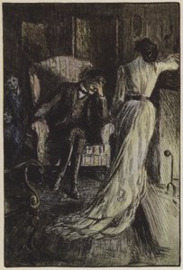 Rudyard Kiplingin kuvitus Heille (väri litho) tekijältä Frederick Henry Townsend