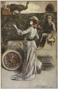 Rudyard Kiplingin kuvitus Heille (väri litho) tekijältä Frederick Henry Townsend