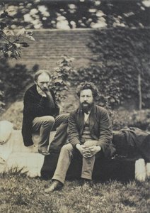 Edward Burne Jones ja William Morris, William Morrisin galleria, Lontoo (valokuva). tekijältä Frederick Hollyer