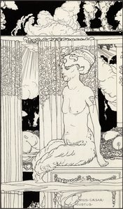 Kultaisen Tiberiuksen faun, n. 1910 tekijältä Frederick Ilbery Lynch