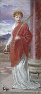 Santa Bibliana (gouache) tekijältä Frederick James Sheilds