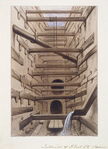 Fleet Street, Lontoo, 1845 tekijältä Frederick Napoleon Shepherd
