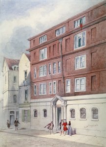 Titus Oatesin asuinpaikka, Oat Lane, Lontoo, 1845.