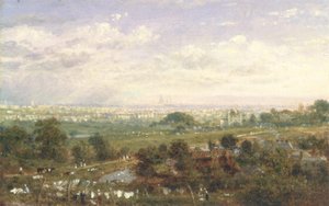 Lontoo Islington Hillistä, noin 1820-30