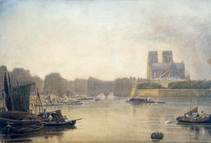 Notre Dame, Pariisi, 1800-luku tekijältä Frederick Nash