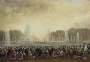 Versaillesin suihkulähteet (wc) tekijältä Frederick Nash