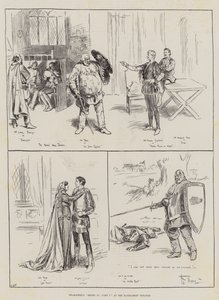 Shaksperen Henrik IV, osa I Haymarket-teatterissa tekijältä Frederick Pegram