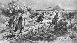 Brittiläinen hyökkäys pistimellä ja kranaatilla, Neuve-Chapelle, Ranska, 10. maaliskuuta 1915, 1926. tekijältä Frederick Villiers