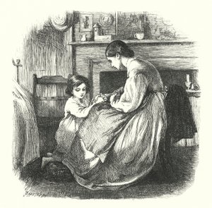 Lapsi rukouksessa tekijältä Frederick Walker