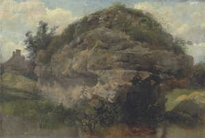 Rocky Hillside, n. 1830 (öljy myllylevylle)