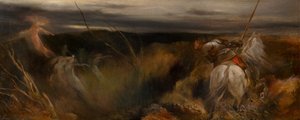 The Haunted Glen, tunkeilija (öljy taululle) tekijältä Frederick Weekes